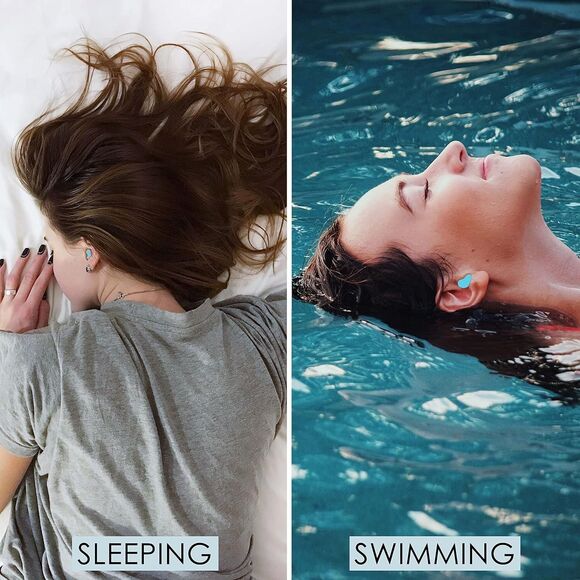 6 Pair Juju Silicone Ear Plugs Sleeping Earplugs Noise Cancelling Sleep Swimming - Picture 3 of 7